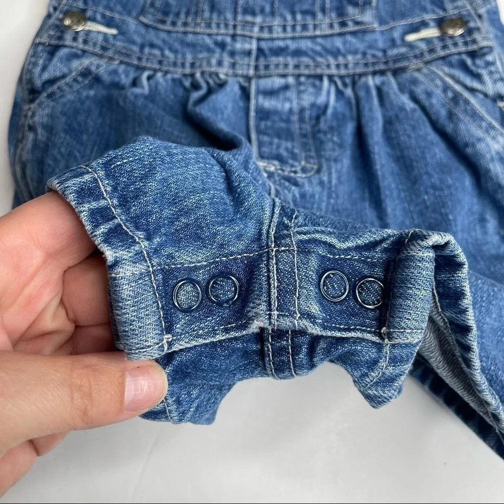 Vintage Osh Kosh Jean Shortalls Size 18m‎